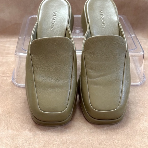 Vince Womens Leather Mules NWOB Size 5m Dust Bag Included - Picture 5 of 6